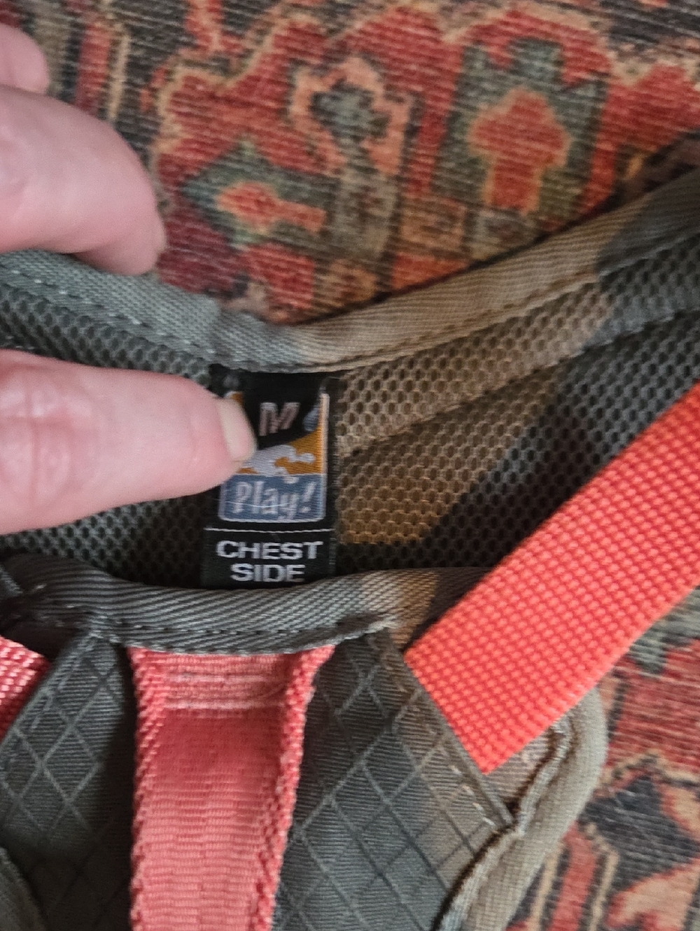 KURGO Gray & Pink Coral Journey Dog Harness Size Medium - Picture 2 of 6
